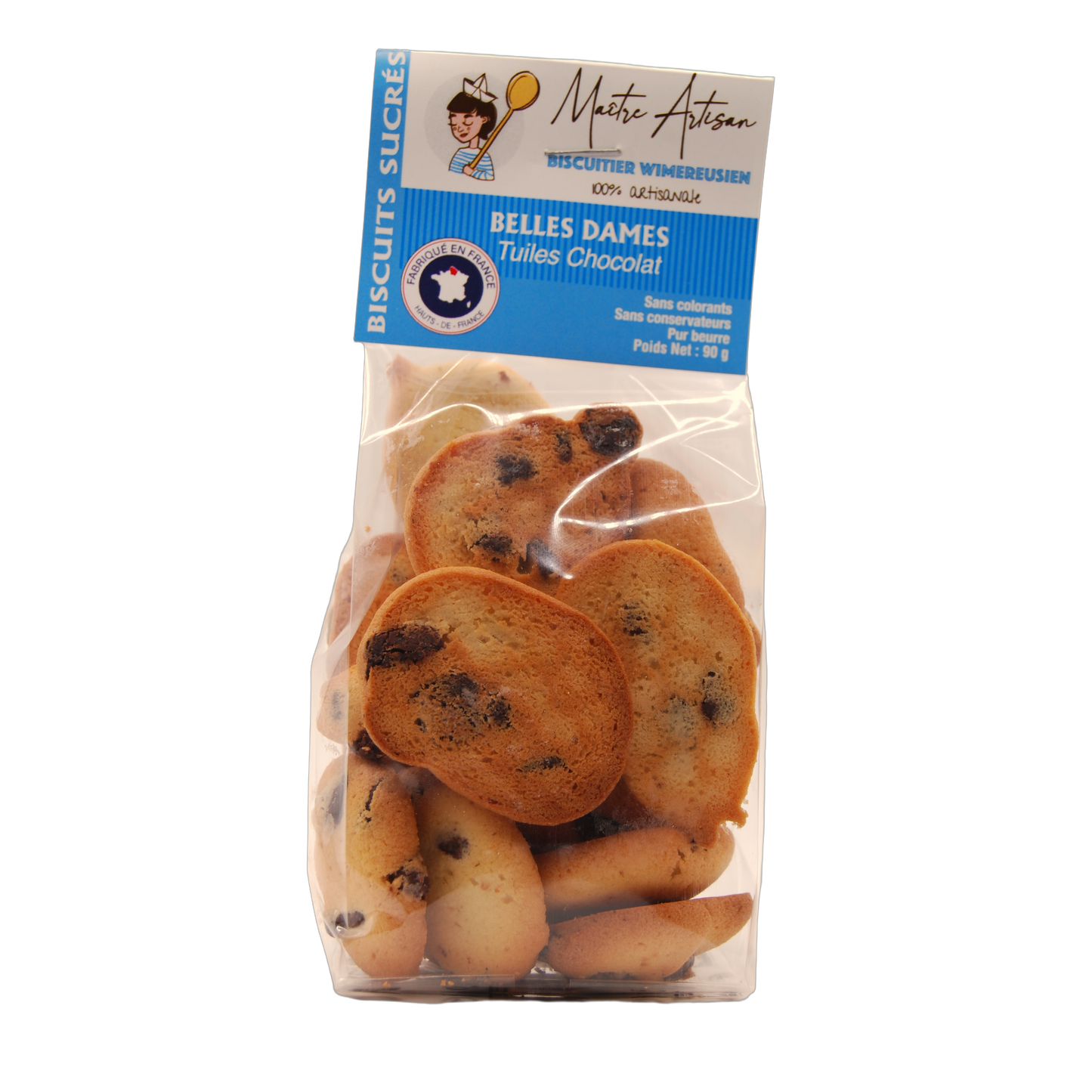 Belles Dames (tuiles chocolat) - Biscuiterie Sophie