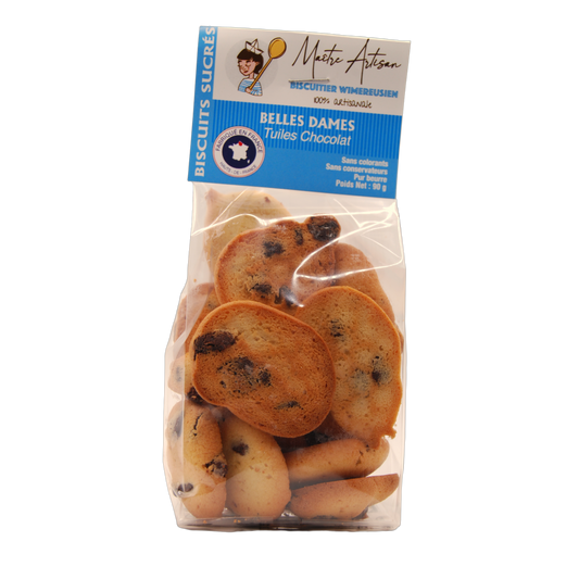 Belles Dames (tuiles chocolat) - Biscuiterie Sophie