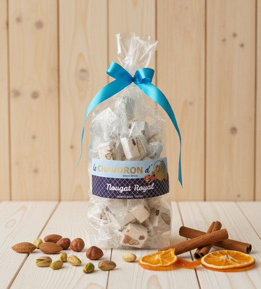 Nougat Royal (Noël) en papillotes- Le Chaudron d'Or